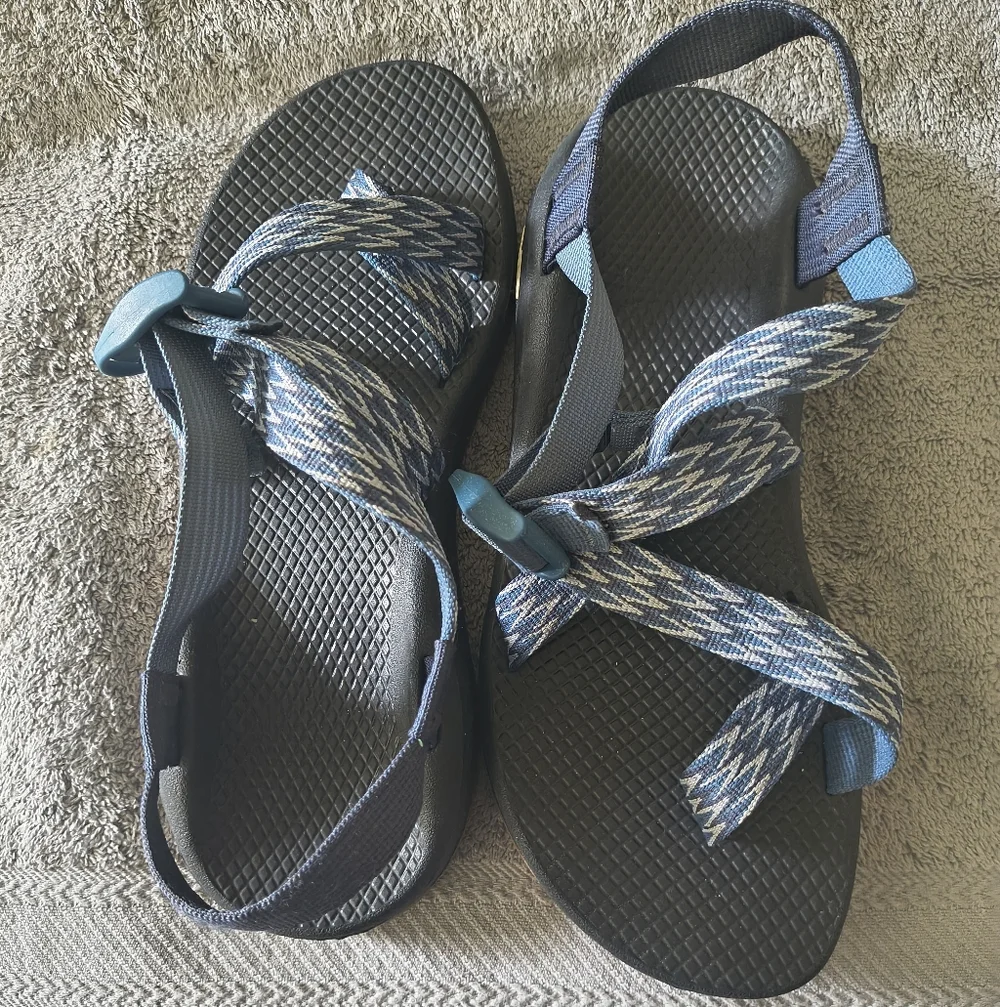 Chaco Womens Sandals Blue White Size 9 Activewear - Picture 3 of 12